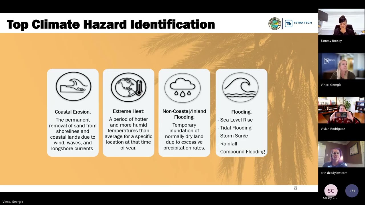Resilience Action Plan Outreach #2 – Steering Committee