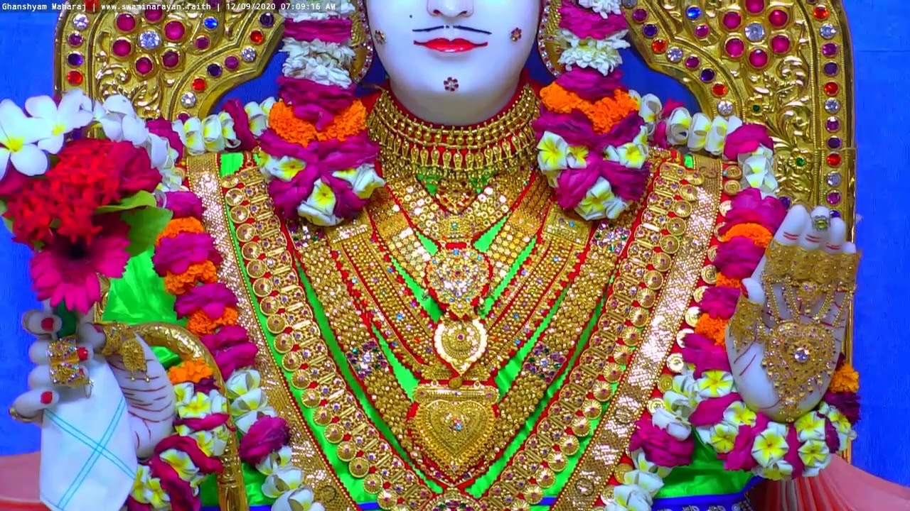 Ghanshyam Maharaj Shringar Darshan on Sat 12 Sep 2020