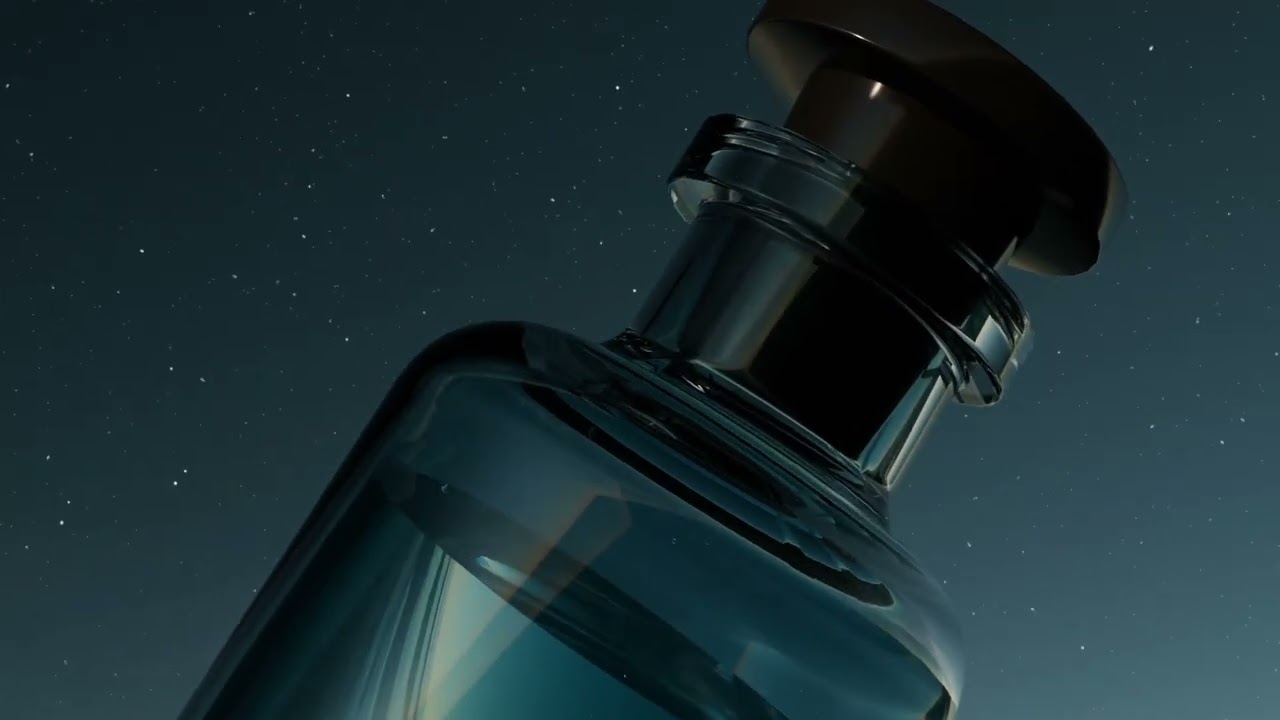 louis Vuitton perfume 3d product animation
