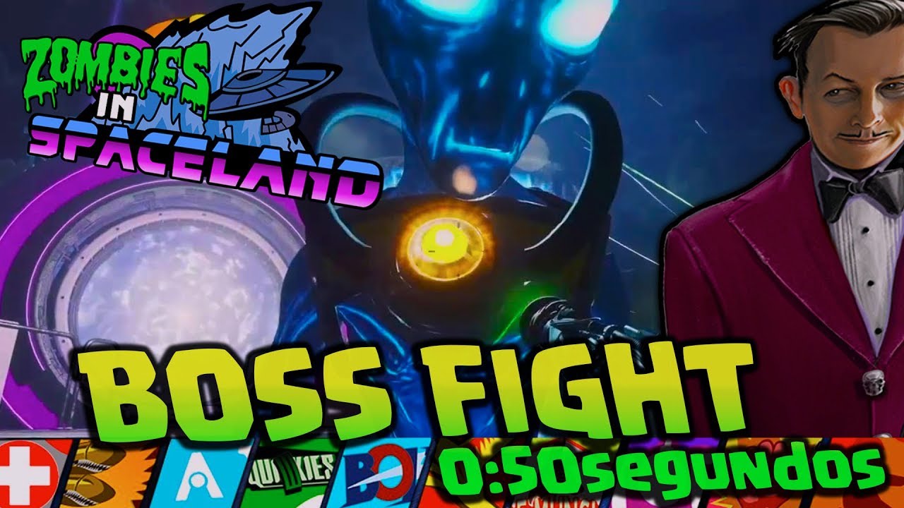 COMO DERROTAR AL ALIEN DE ZOMBIS EN SPACELAND EN MENOS DE 1 MINUTO 0:50 SEGUNDOS BOSS FIGHT