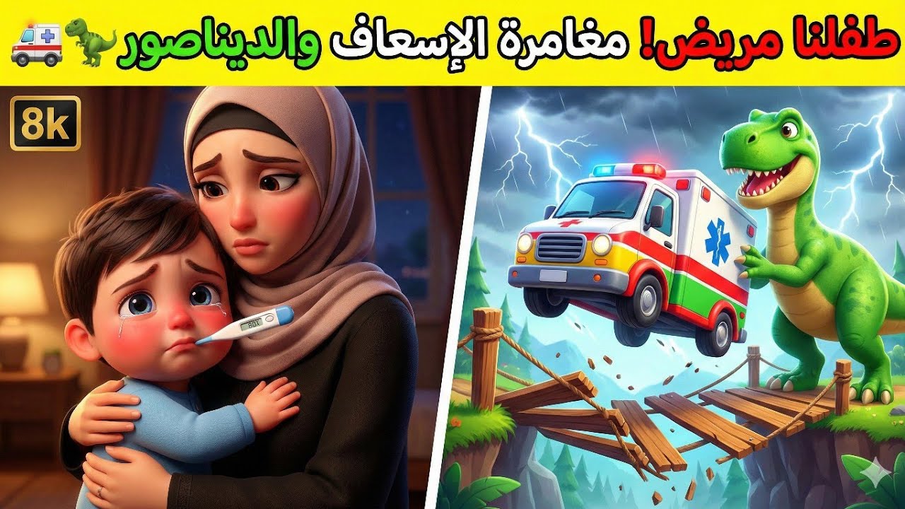 ساعدوني يا سيارة الإسعاف! 🚑 | أغنية طفلنا مريض | أغاني أطفال تعليمية ومسلية