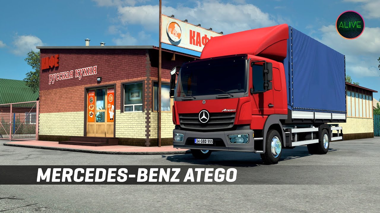 MERCEDES-BENZ ATEGO - ОБЗОР МОДА ДЛЯ #ETS2 1.45