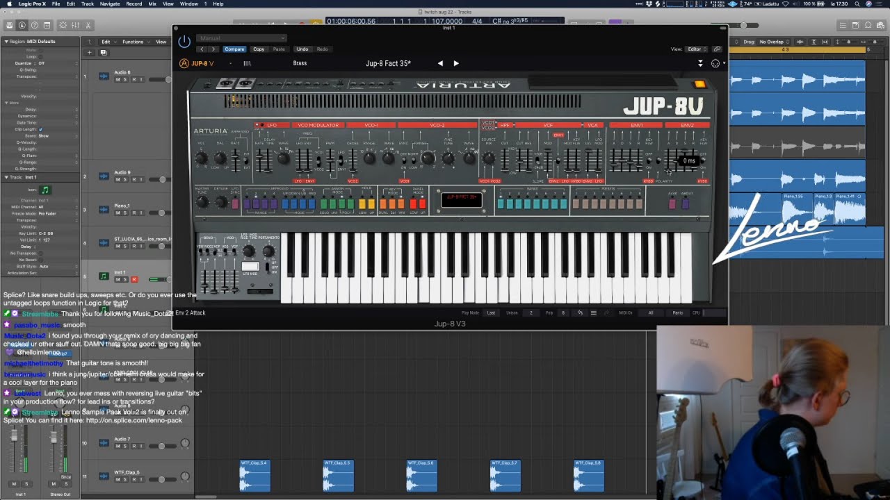 Lenno (making tunes! chill saturday stream - 22/08/2020 ✨) Twitch Stream