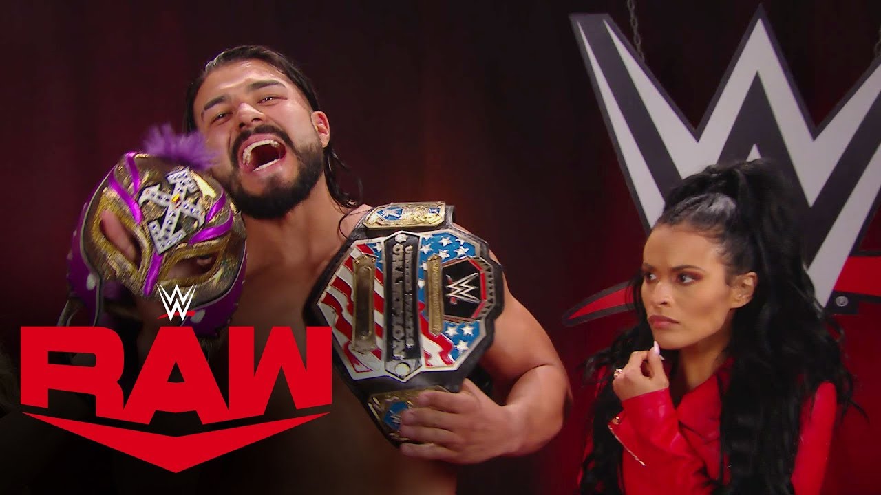 Rey Mysterio attacks Andrade for ripping off his mask: Raw, Jan. 6, 2020