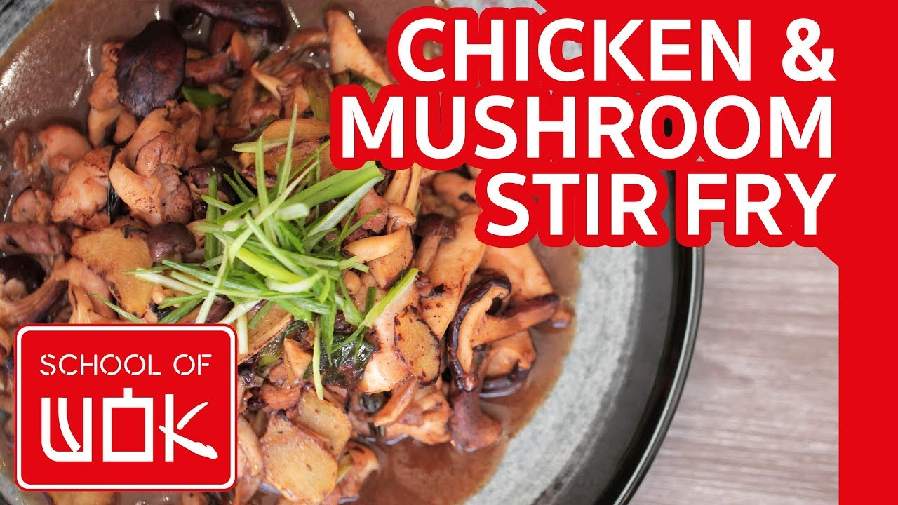 Quick and Easy Chinese Chicken & Mushroom Stir Fry Recipe