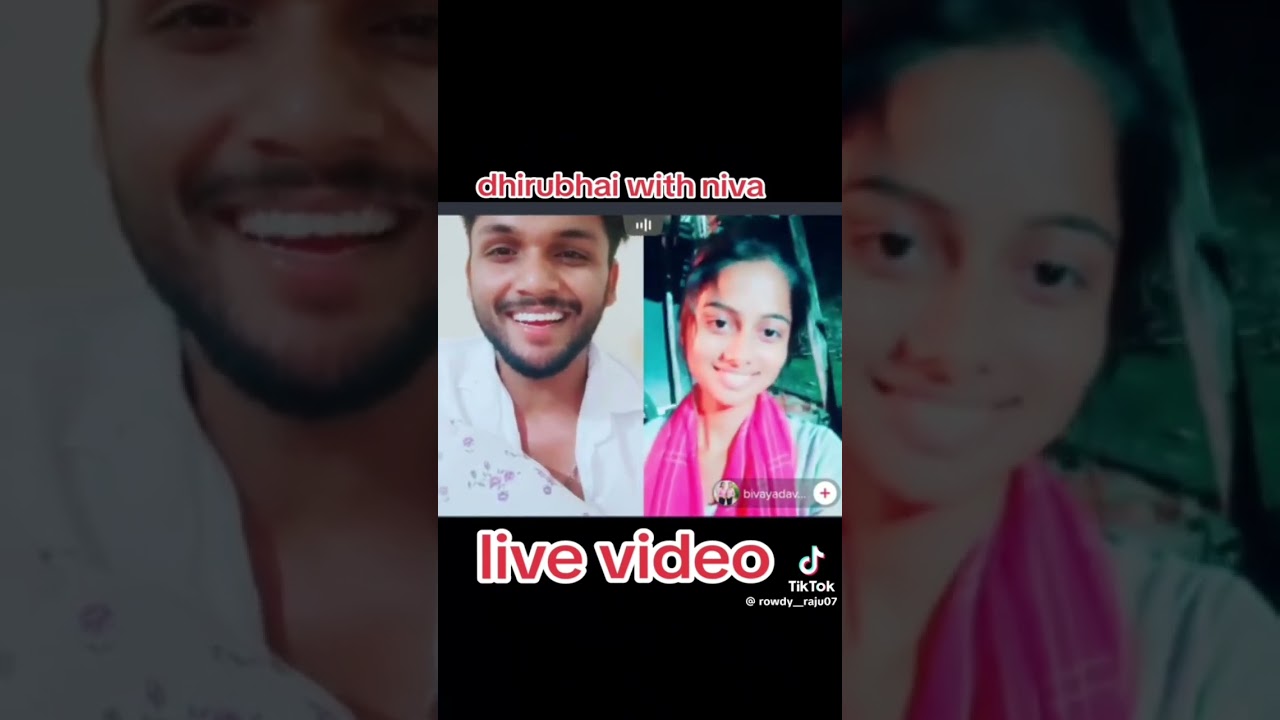 Dhirubhai 9076 tik tok viral live video with niva yadav