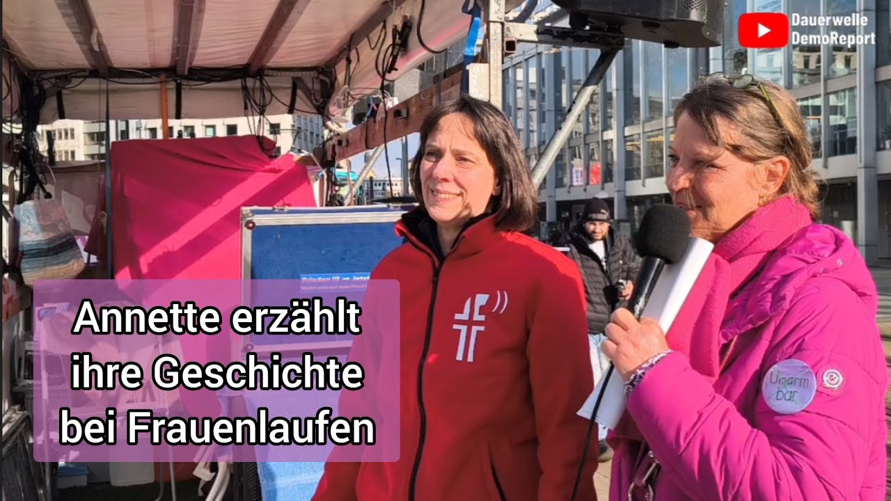 Annette erzählt ihre Geschichte bei Frauenlaufen - Frankfurt a.M. 07.02.2026 