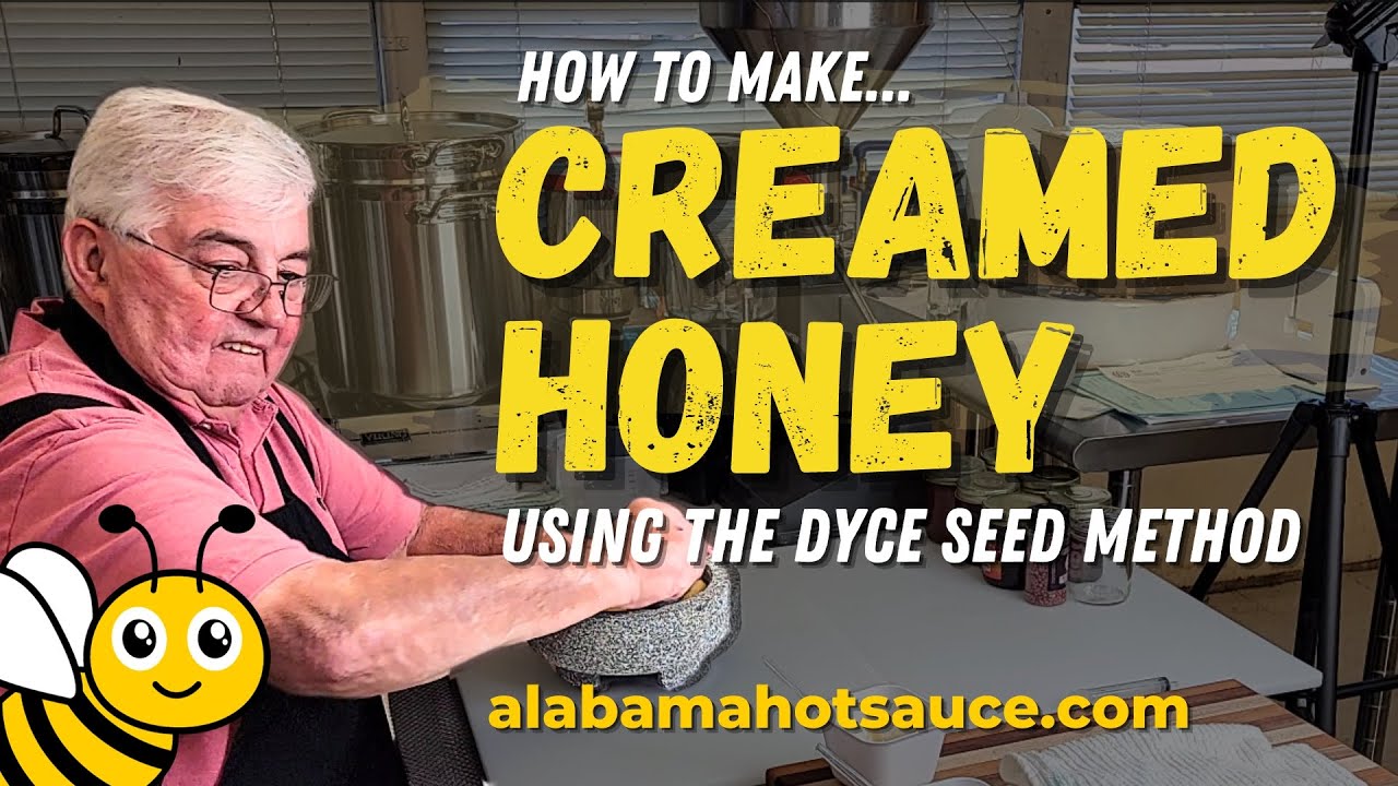 Приготовление кремового мёда — метод Dyce с использованием мёда из семян #alabamahotsauce #creame...