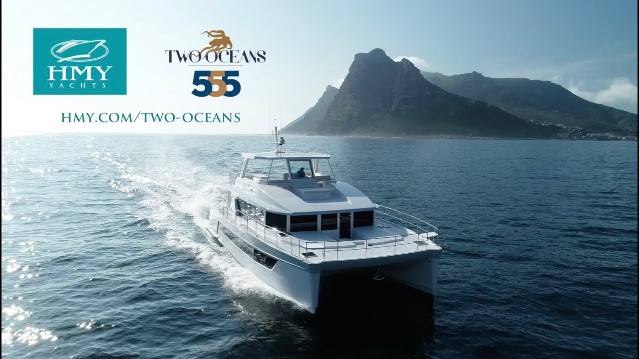 See the Latest Two Oceans 555 Power Catamaran – by HMY Yachts