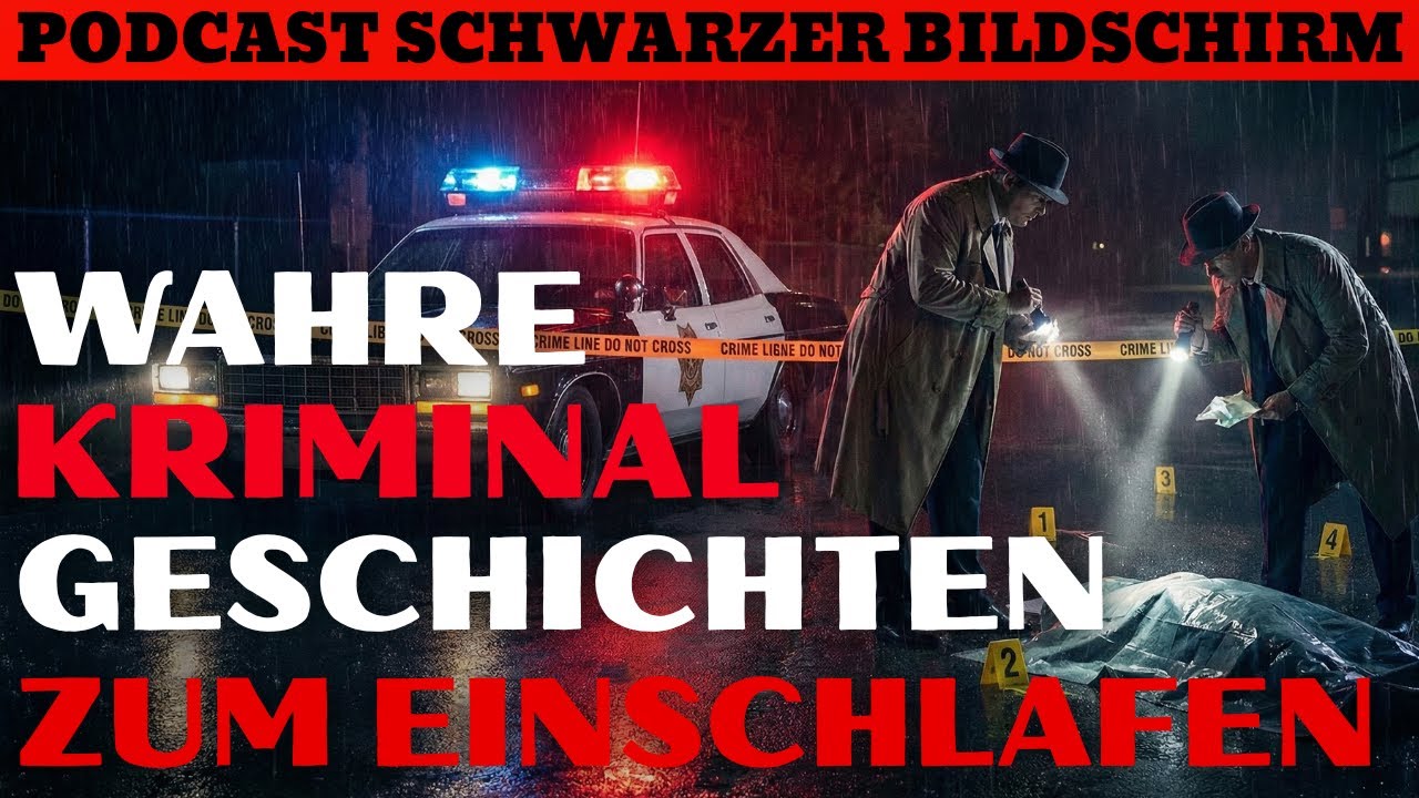Tiefschlaf True Crime: Grausame F&auml;lle | Schwarzer Bildschirm & Prasselnder Regen | H&ouml;rbuch