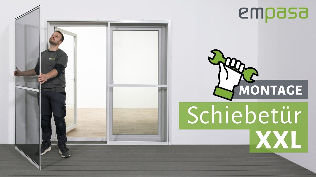 Fliegengitter Schiebetür XXL anbringen – Montageanleitung | empasa