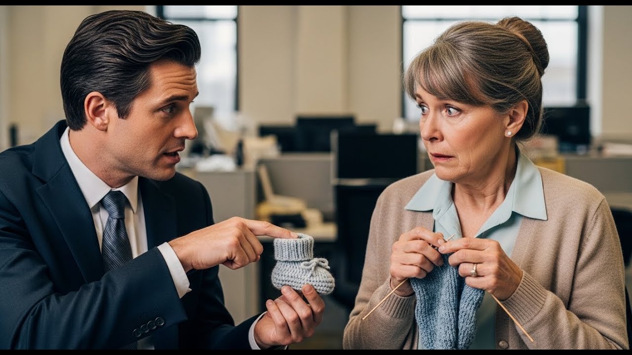 The boss fires the worker for knitting on the job — until the next day a limo arrives...