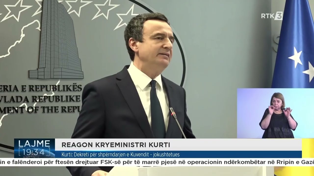 Kurti: Dekreti për shpërndarjen e Kuvendit - jokushtetues