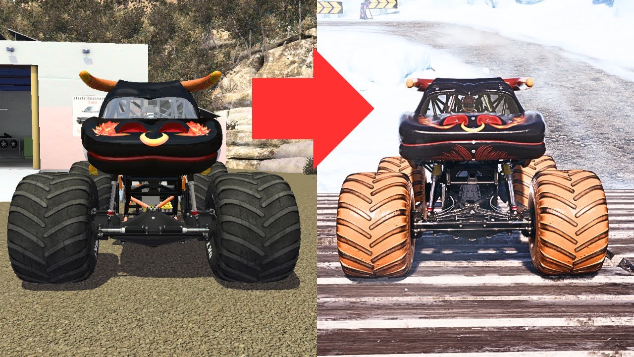 EL TORO LOCO BLACK Monster Truck EVOLUTION in MONSTER JAM GAMES (2005-2024)