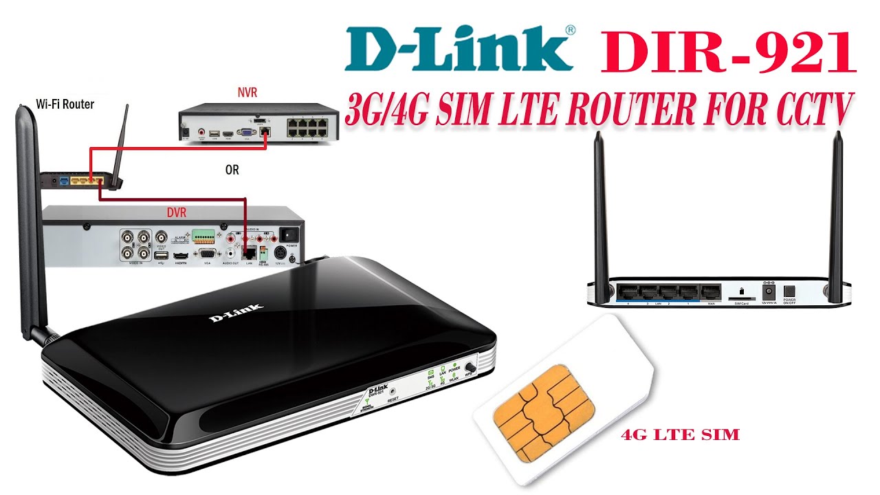 D-link dir 921 4G SIM LTE router for CCTV DVR, NVR & Wifi Cameras, Unbox, SIM Install & Speed test