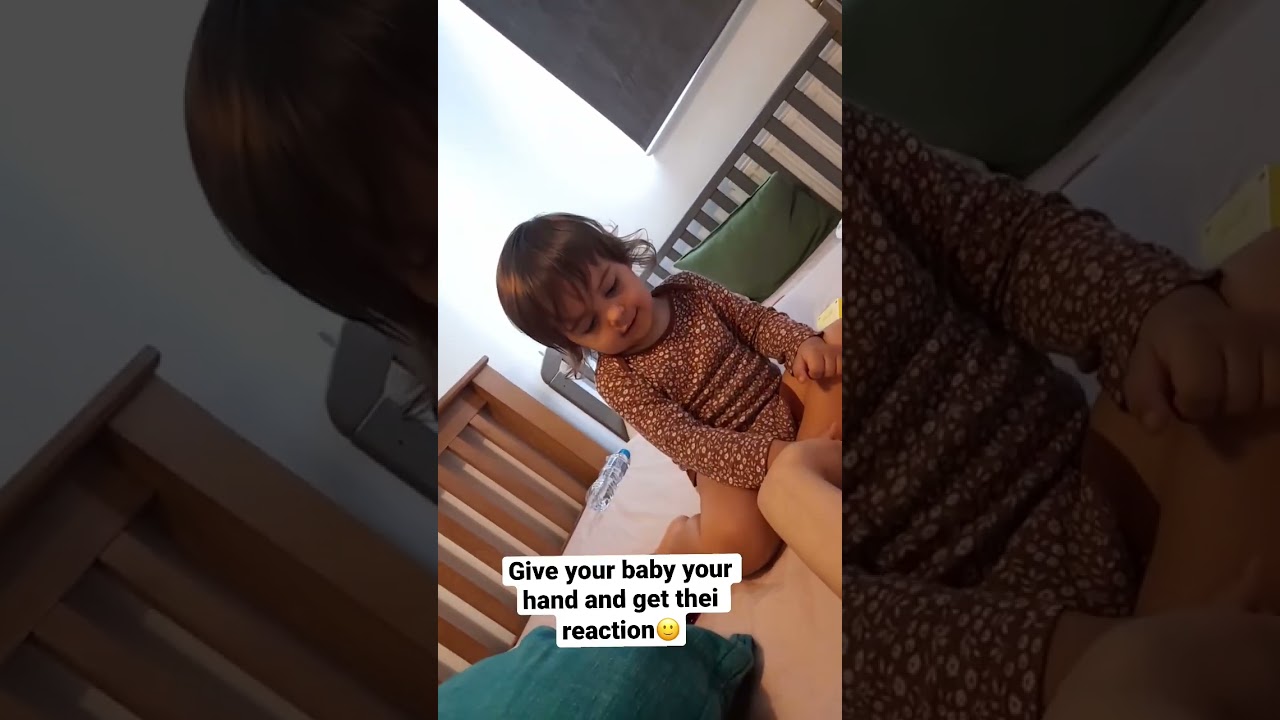 Give your baby your hand and see their reaction 😀               