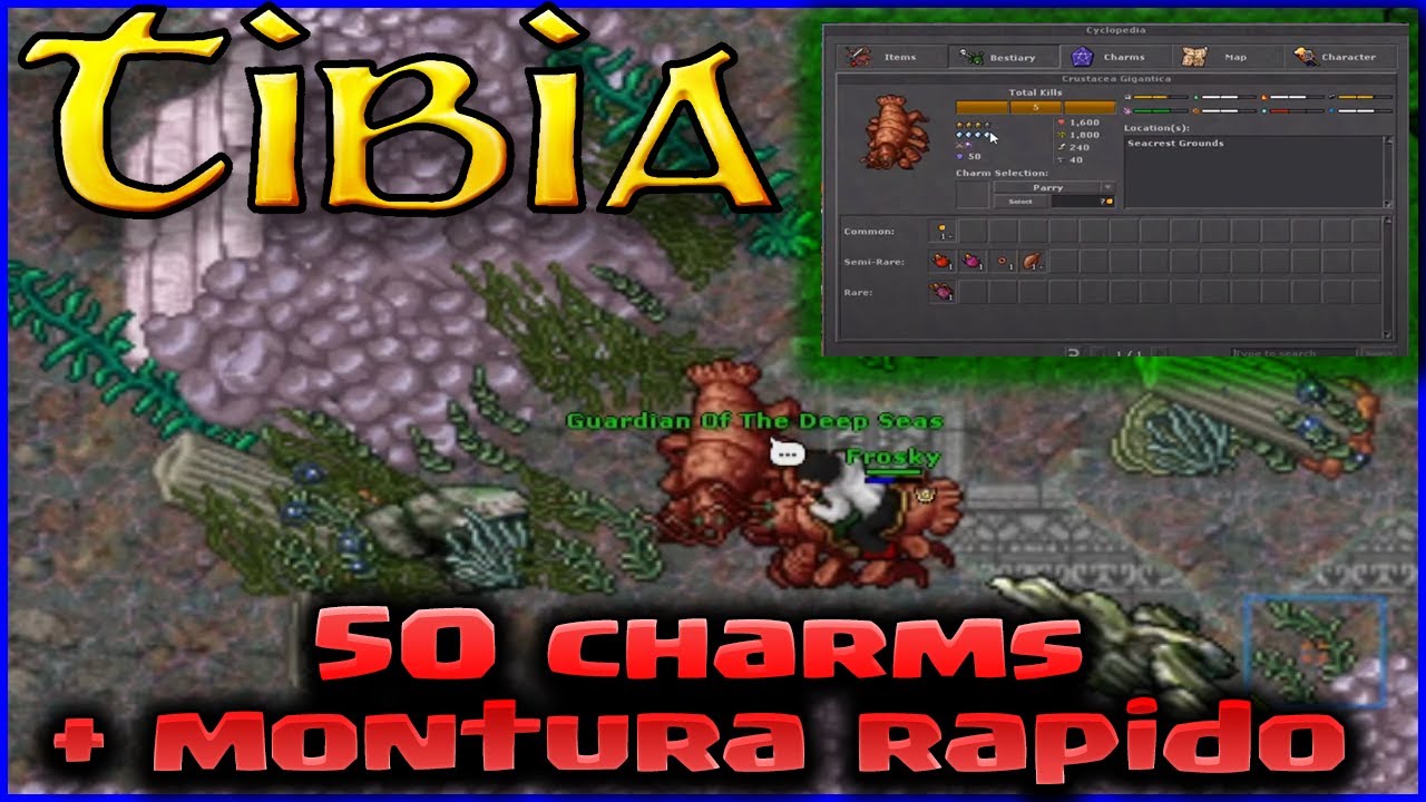 Tibia Encuentra tu Crustacea Gigantica 50 charms points easy