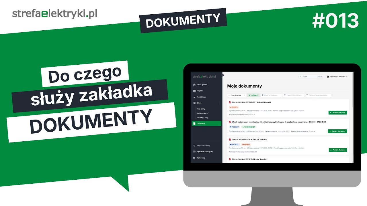 013 - DOKUMENTY - Do czego służy zakładka "Dokumenty" i jak ją wykorzystać?