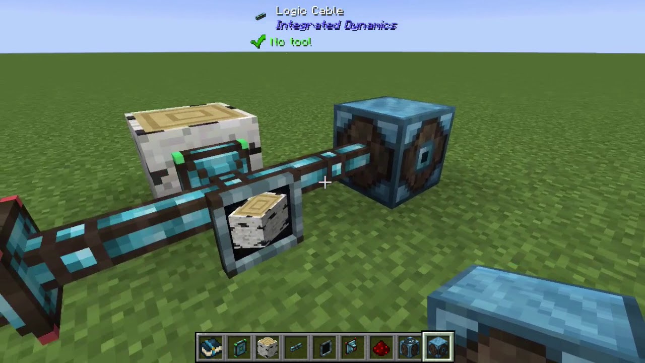 Integrated Dynamics Pt1 - Trigger Redstone from Block Reader - Modded Minecraft