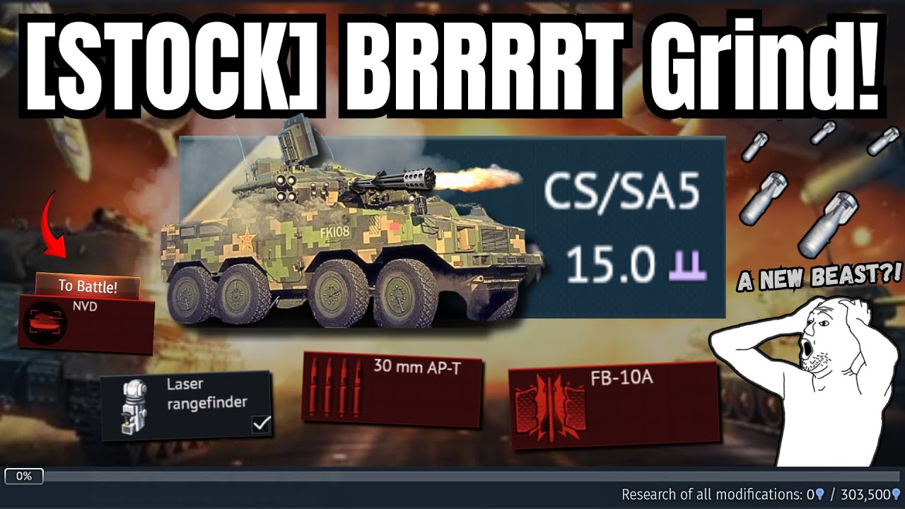 MONSTROUS [STOCK] BRRRRRT Experience!🔥(Should it even exist?) | Chinese CS/SA5 Grind
