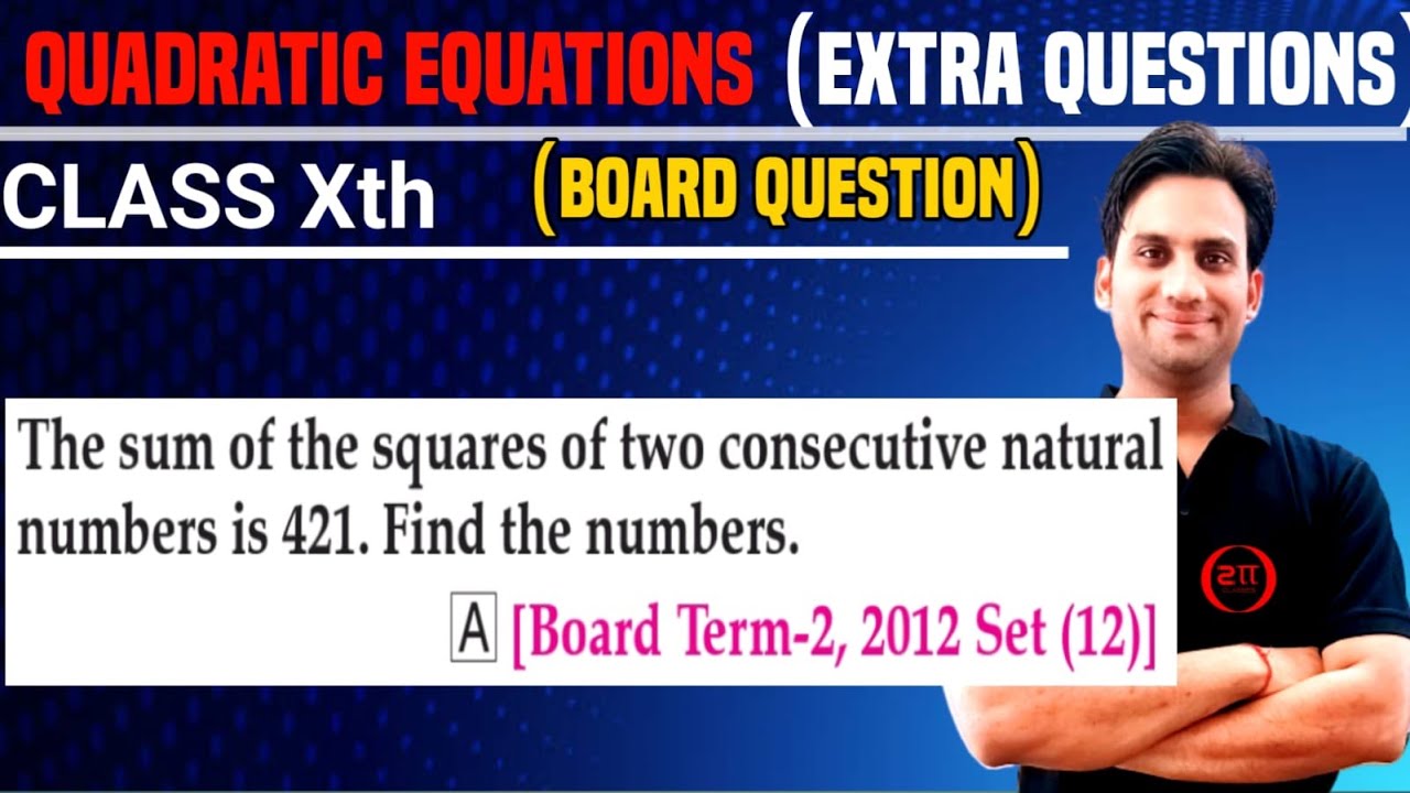 The sum of the squares of two consecutive natural numbers is 421. Find the numbers.