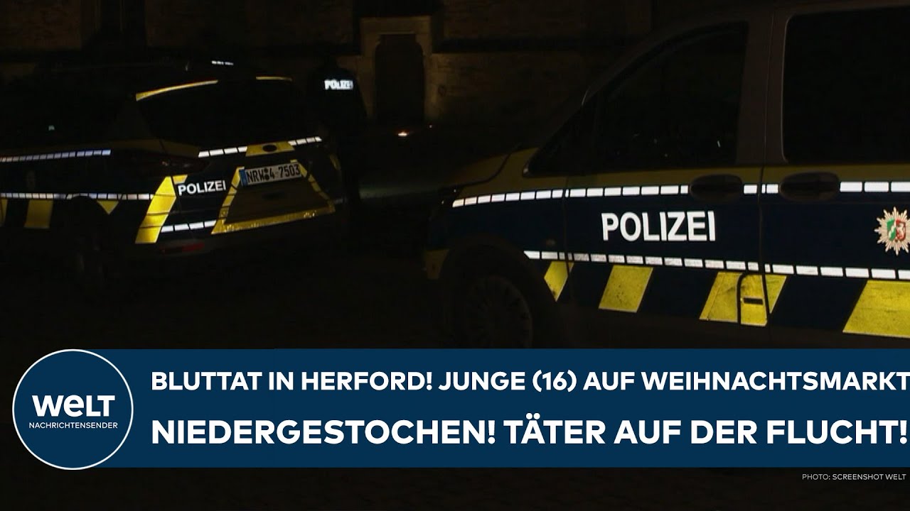 HERFORD: Bluttat! 16-J&auml;hriger auf Weihnachtsmarkt niedergestochen! T&auml;ter auf der Flucht!