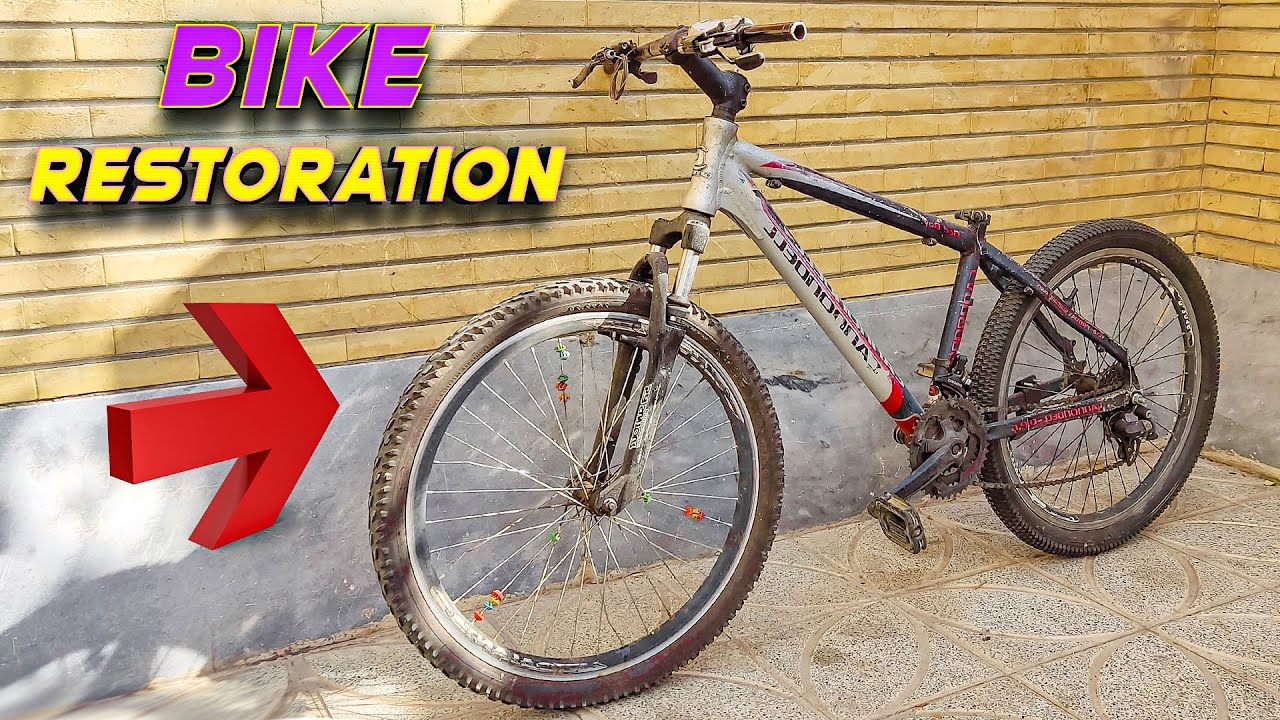 Epic Bicycle Restoration - I Restored My Brother's Trash Bike With An Amazing paint