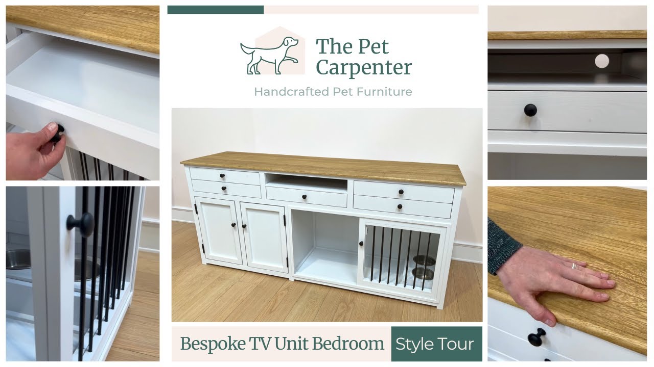 Bespoke Dog Crate TV Unit Furniture