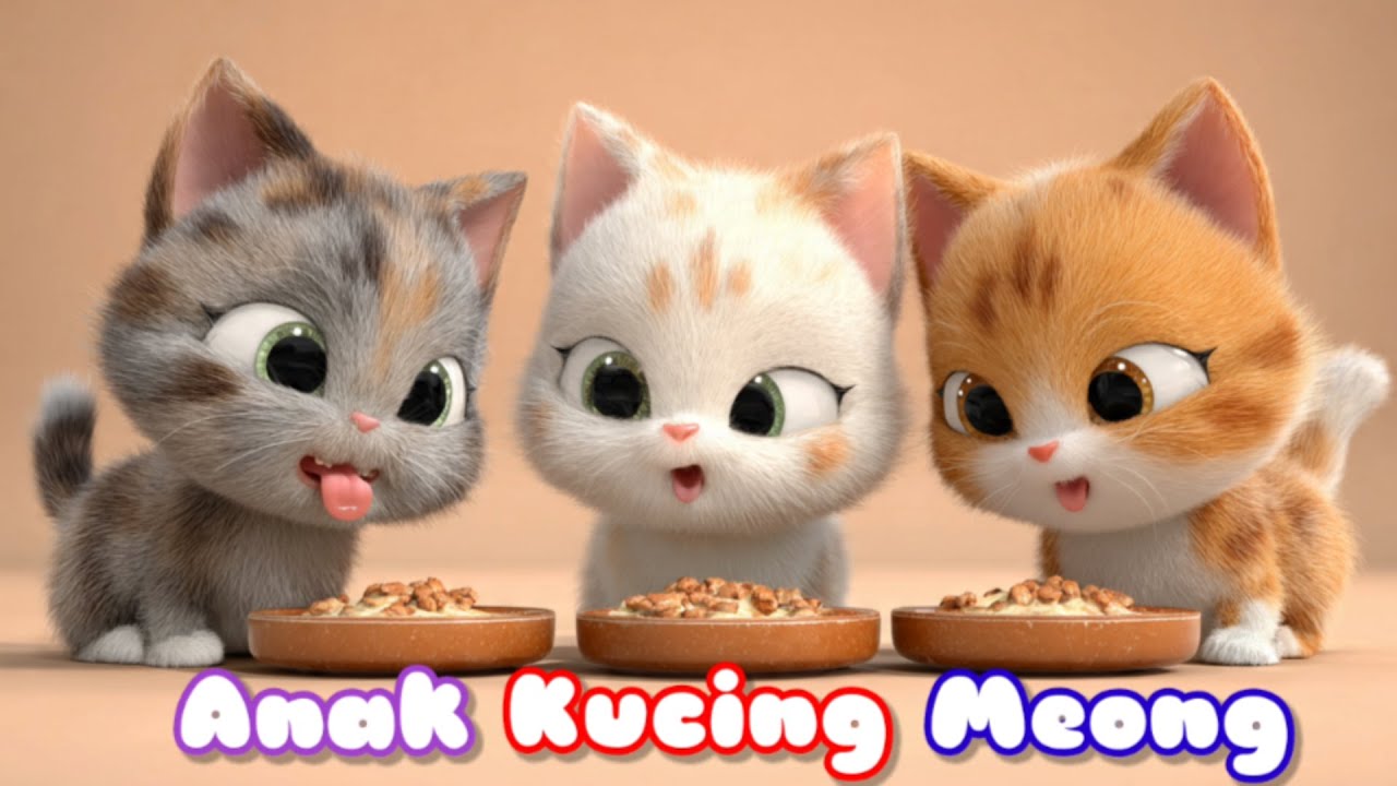 Anak Kucing Meong Meong 😻 Kucing Joget Lucu 🥳 Lagu Anak Indonesia