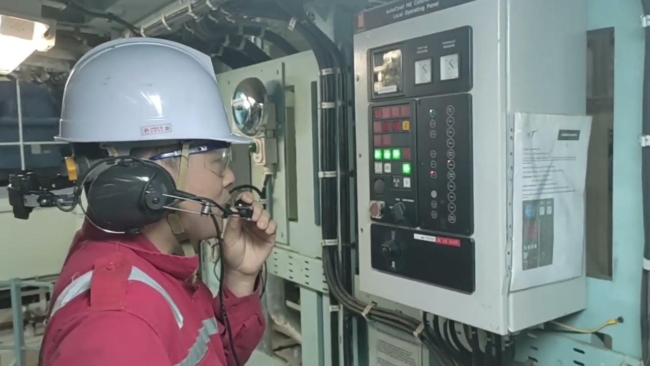 Local manoeuvring and emergency stop operation test ME-C10.5@ CHIEF SON VU-STM