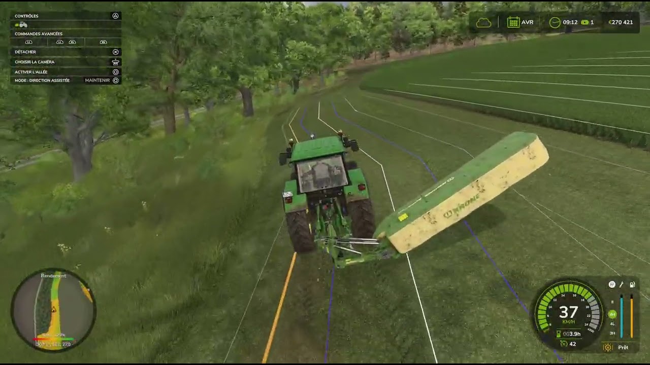 Fauchage de la luzerne