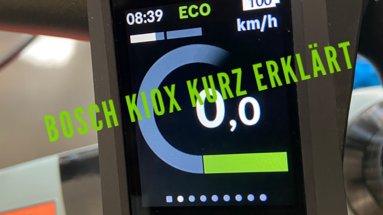 Bosch Kiox Display kurz erklärt.