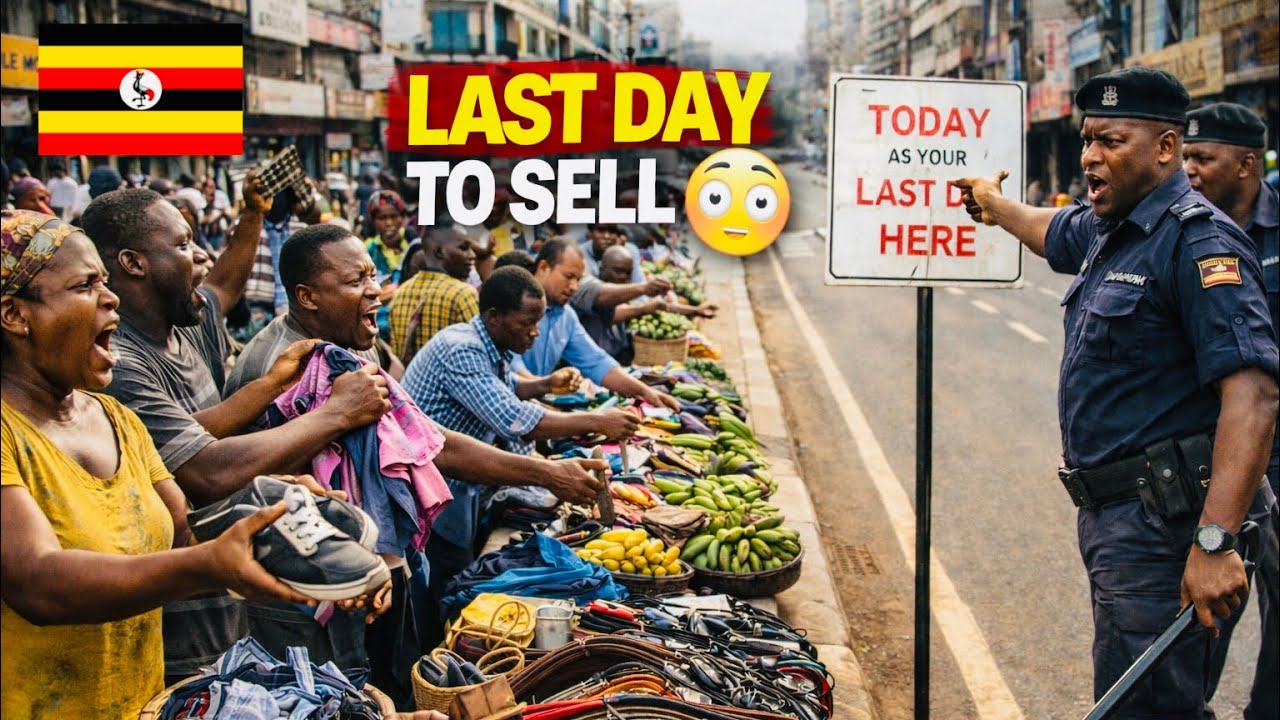 VENDORS’ Last Day to sell on the Streets of Kampala Uganda city 🇺🇬