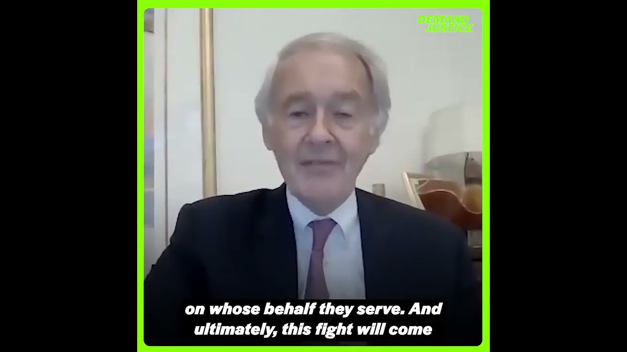 Sen. Ed Markey, an original sponsor of the Judiciary Act, joins a Demand Justice organizing call