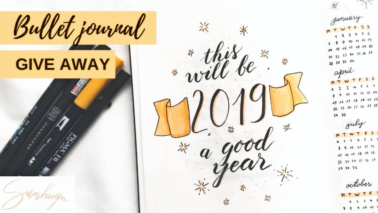 MY BULLET JOURNAL 2019 SET UP ♡ Sunhuyn