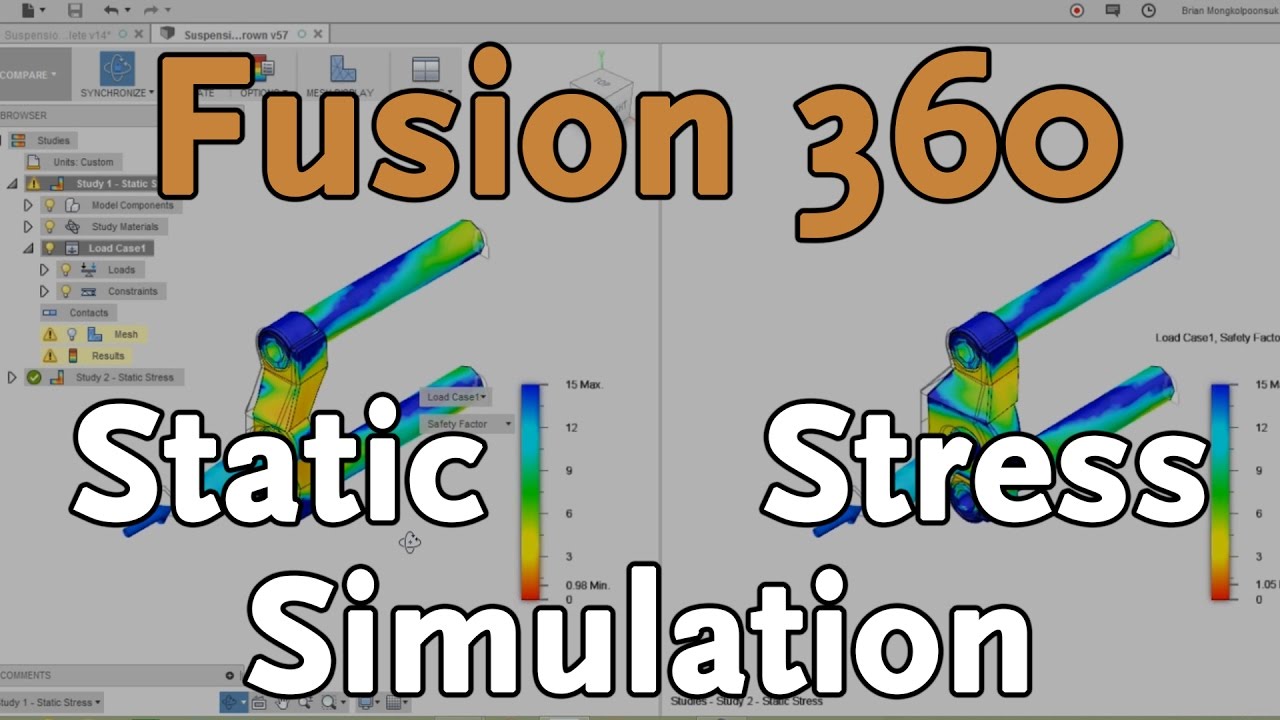 Моделирование статического напряжения в Fusion 360 | Fusion Fridays