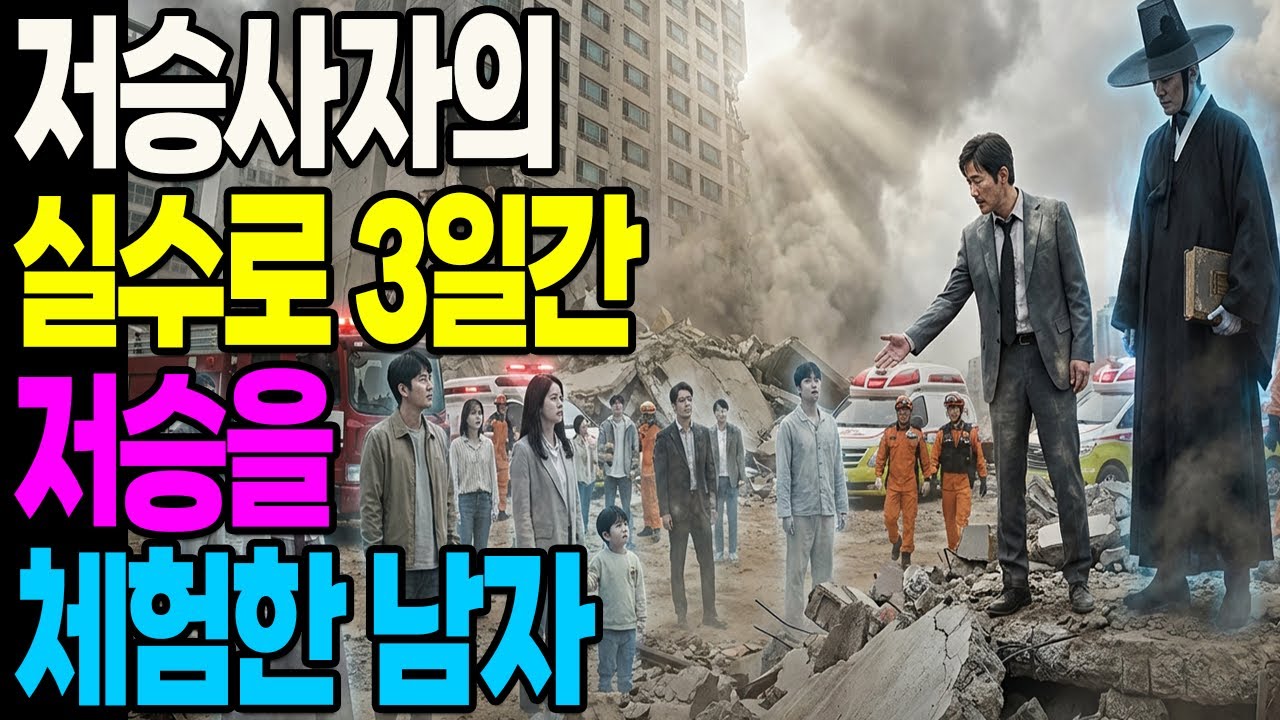 저승사자의 실수로 3일간 저승을 체험한 남자 | 죽음을 맞는 사람들을 찾아가는데 / 죽음과 삶 사이에서 벌어지는 일│자면서듣는 불교소설ㅣ불교이야기ㅣ불교 소설│부처님 사연