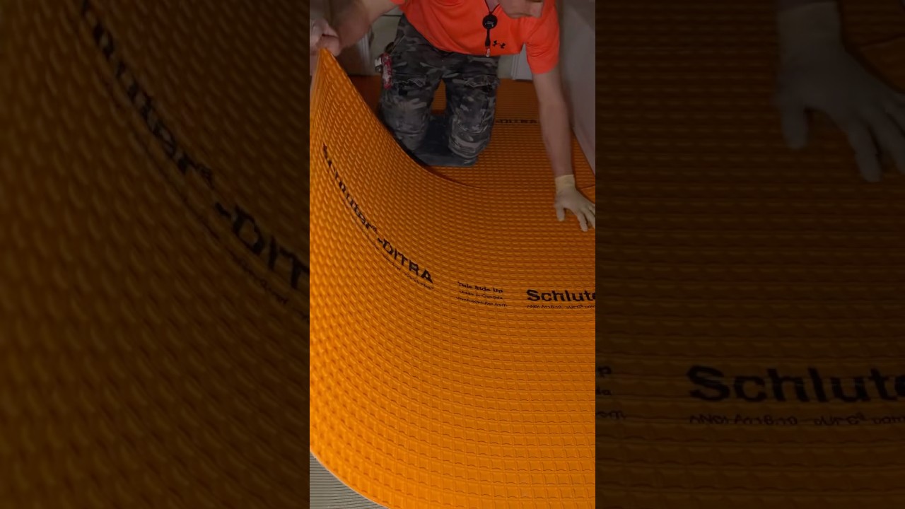 How to install Schluter Ditra #tile #tiles #works #construction #waterproof r