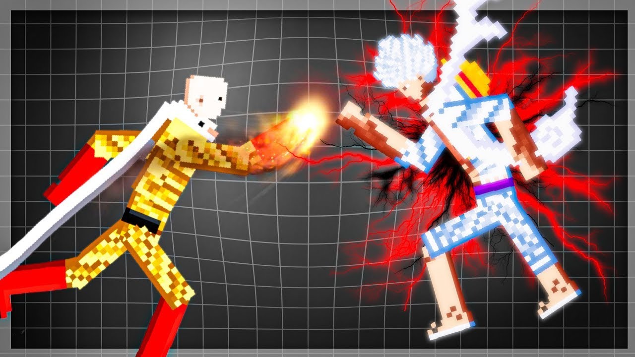 Luffy Reaches God Form against Saitama in People Playground