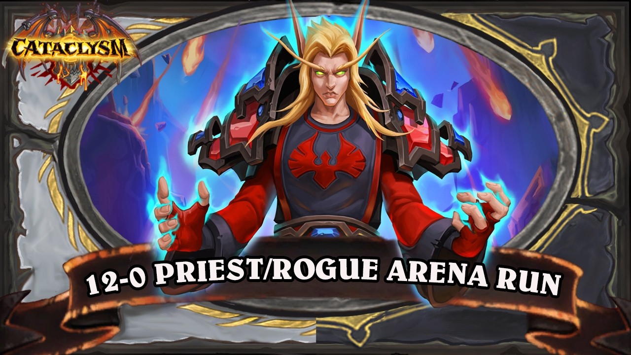 12-0 Priest/Rogue Hearthstone Dual Class Underground Arena Run