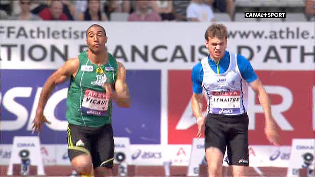 vicaut abat lemaitre sur 100m /2013