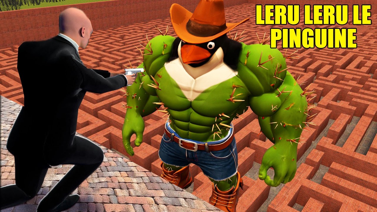 NUNCA ENTRE NO LABIRINTO do LERU LERU LE PINGUINEL (Memes Brainrots) as 3H DA MANHA...ASSUSTADOR!