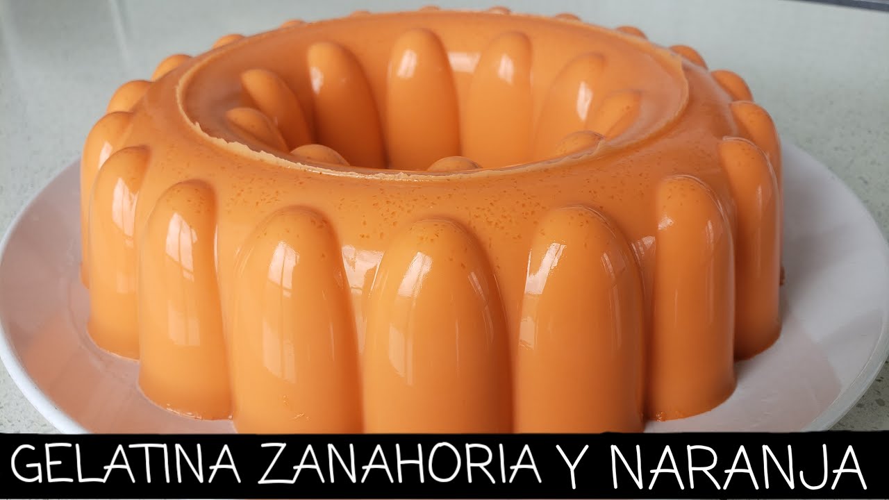 GELATINA DE ZANAHORIA Y NARANJA