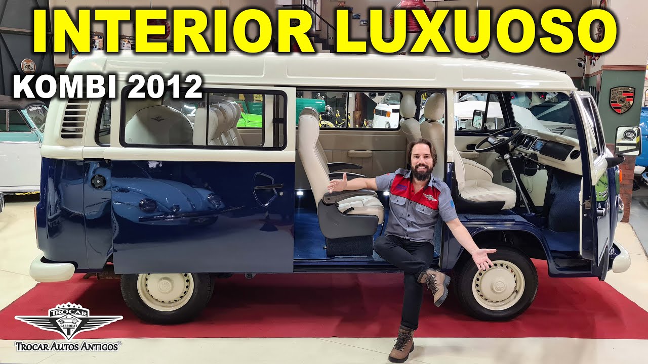 KOMBI SUPER LUXUOSA! Um projeto de interior MARAVILHOSO feito em uma Kombi 2012 Azul e Branca!