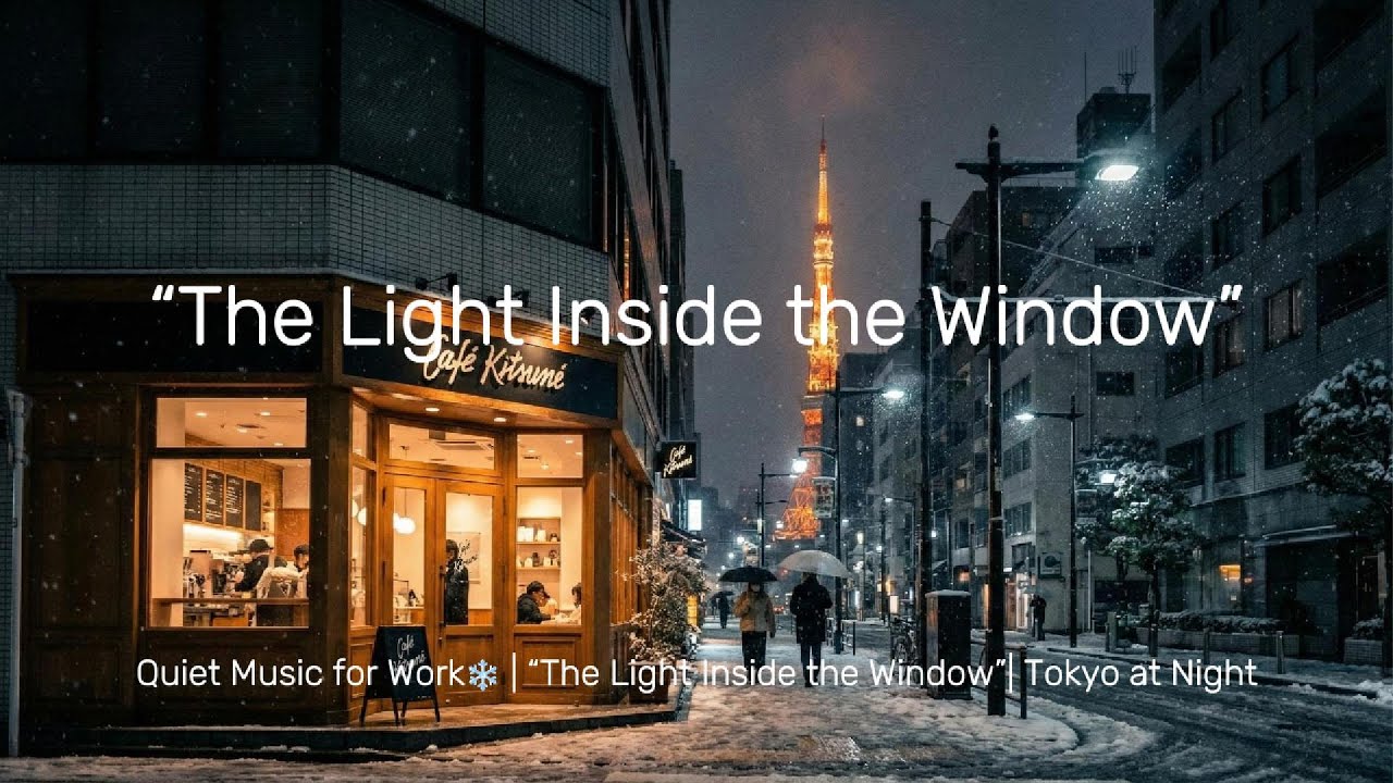 Quiet Music for Work❄️ | “The Light Inside the Window”| ❄️Tokyo at Night
