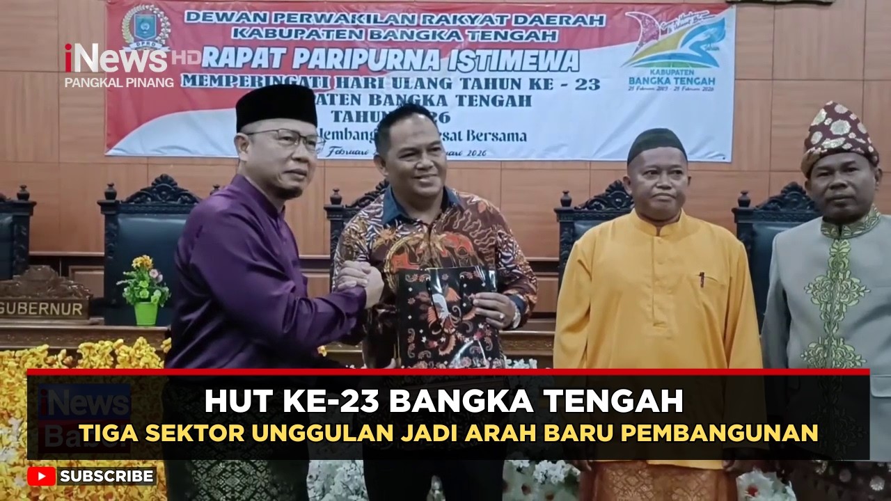 Momentum HUT ke-23, Bangka Tengah Fokus pada 3 Sektor Unggulan untuk Masa Depan