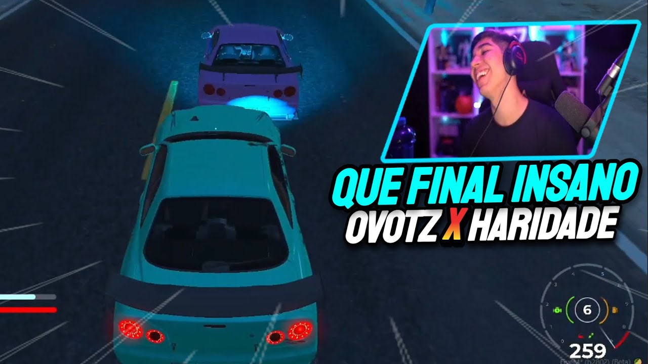 OVOTZ E HARIDADE FIZERAM UM FINAL DE CORRIDA INSANO | Cortes do Ovotz