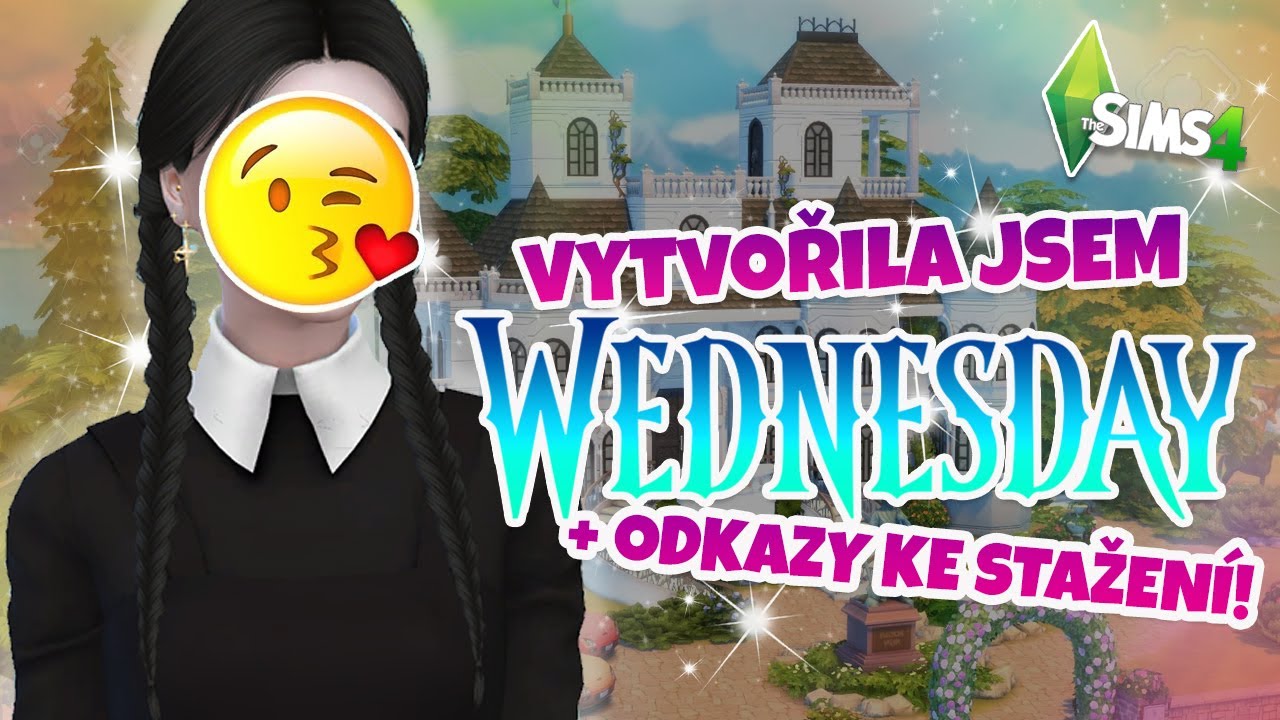 Vytvořila jsem Wednesday v THE SIMS 4 ⚰️🖤