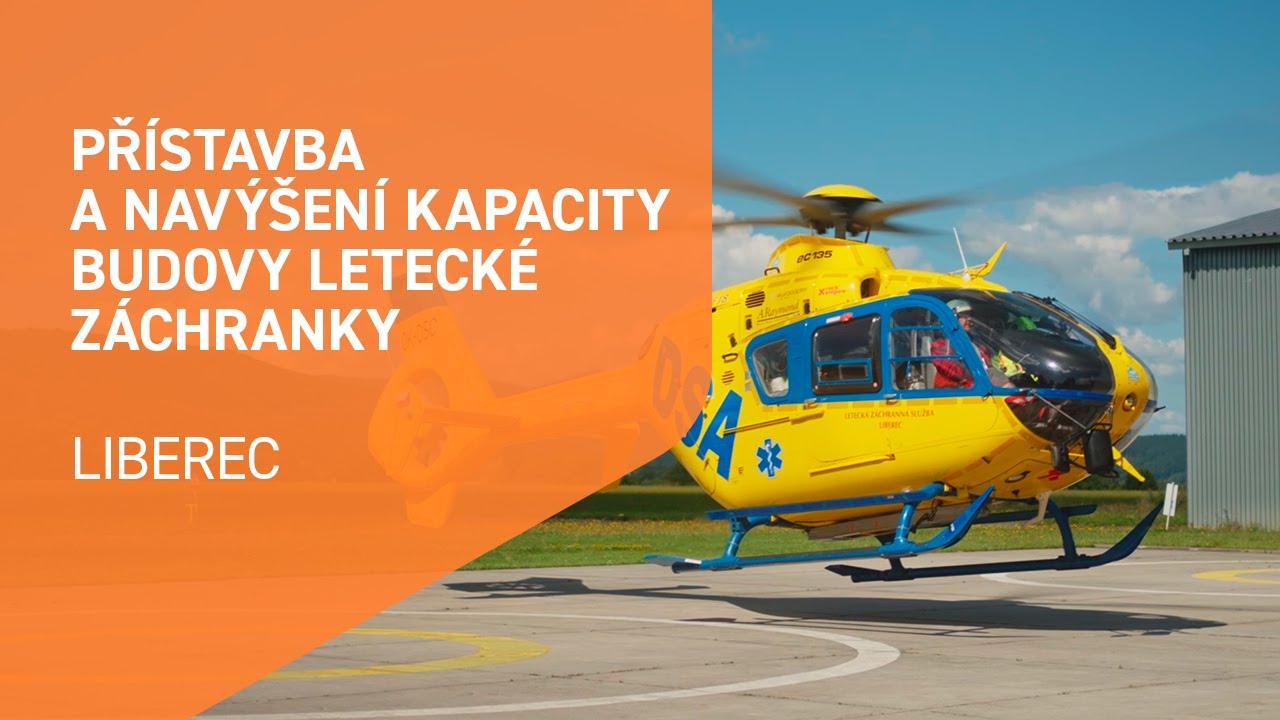 Přístavba a navýšení kapacity budovy letecké záchranky v Liberci