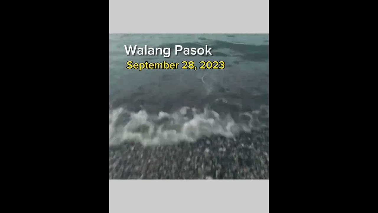 WALANG PASOK | September 28, 2023 (Thursday)  #walangpasok
